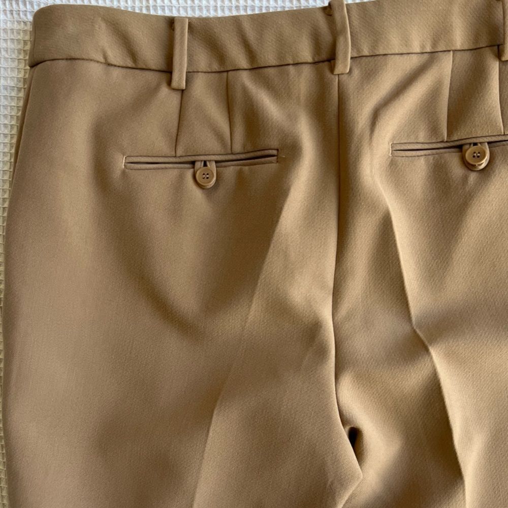 Talbots Raleigh muted acorn Straight leg  Light brown Tan pants trousers  sz 10 - Picture 7 of 11